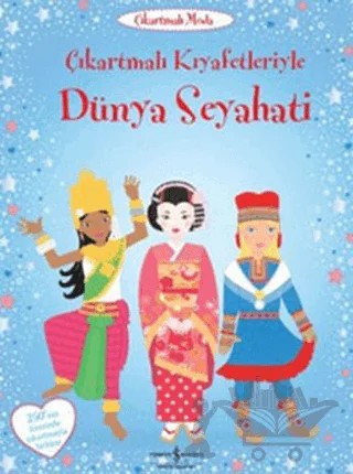 Çıkartmalı Kıyafetleriyle Dünya Seyahati – Emily Bon – İş Bankası Kültür Yayınları kitap kapağı