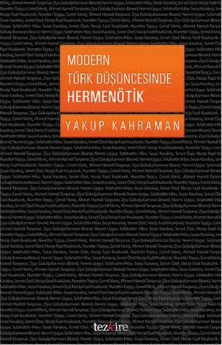 Modern Türk Düşüncesinde Hermenötik – Yakup Kahraman – Tezkire kitap kapağı