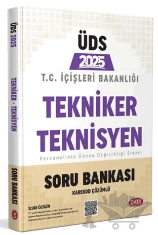 T.C. İçişleri Bakanlığı Tekniker - Teknisyen ÜDS Soru Bankası – Kollektif – Data Yayınları kitap kapağı