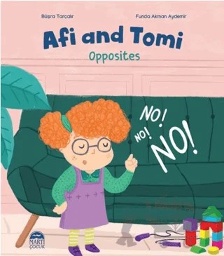 Afi and Tomi - Opposites – Büşra Tarçalır – Martı Çocuk Yayınları kitap kapağı
