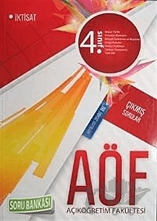 AÖF 4. Sınıf Çıkmış Sorular Soru Bankası İktisat – Kolektif – Dokuz Yayınları kitap kapağı