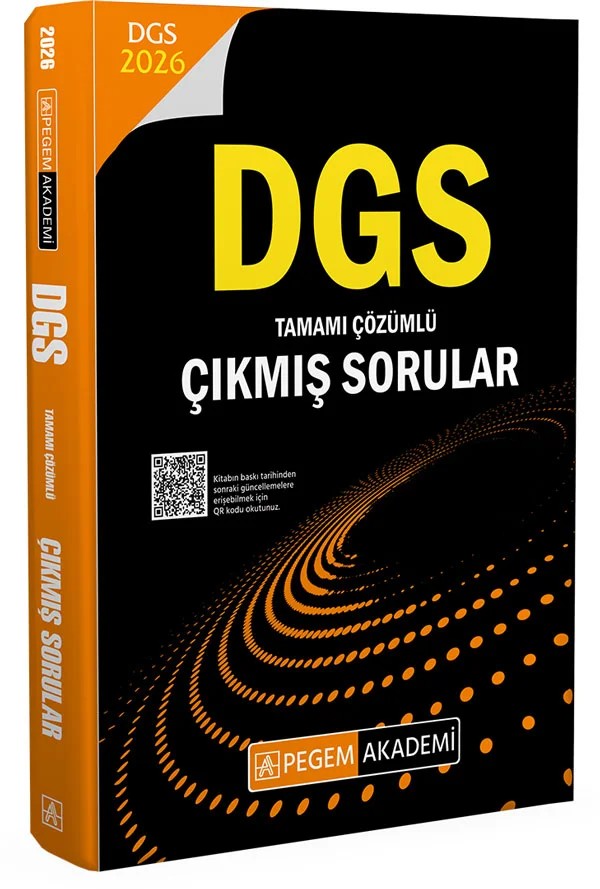 2026 DGS Çıkmış Sorular Tamamı Çözümlü – Pegem Akademi Yayıncılık kitap kapağı