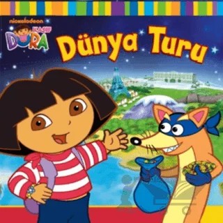 Kaşif Dora - Dünya Turu – Kolektif – Doğan Egmont Yayıncılık kitap kapağı