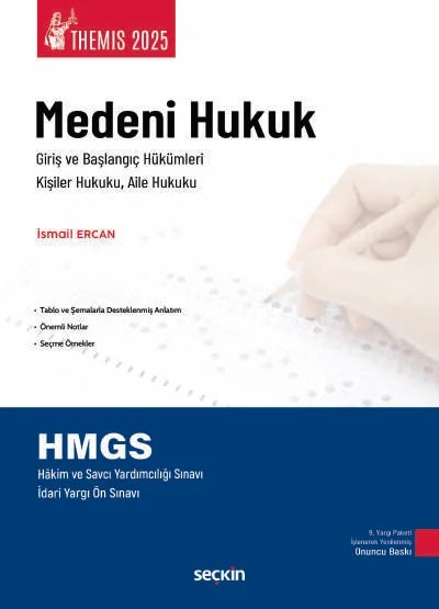 THEMIS – Medeni Hukuk I Konu Kitabı Başlangıç Hükümleri, Kişiler Hukuku ve Aile Hukuku – İsmail Ercan – Seçkin Yayıncılık kitap kapağı