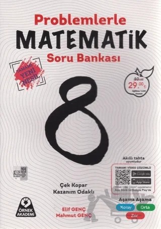 8. Sınıf Problemlerle Matematik Soru Bankası – Mahmut Genç, Elif Genç – Örnek Akademi kitap kapağı