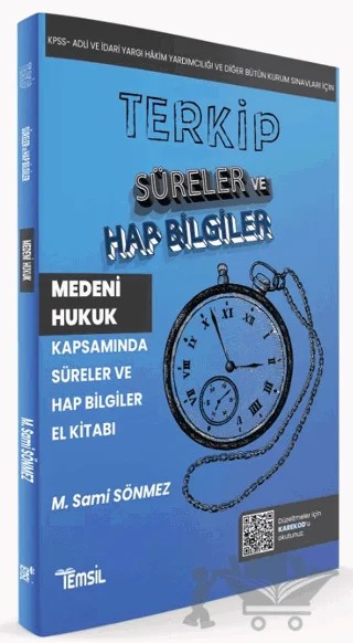 Terkip Medeni Hukuk Kapsamında Süreler ve Hap Bilgiler El Kitabı – M. Sami Sönmez – Temsil Kitap kitap kapağı