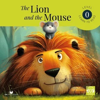 The Lion and the Mouse – Aesop – MK Publications kitap kapağı