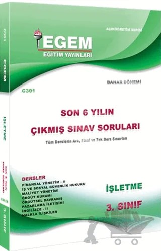 3. Sınıf İşletme Çıkmış Sınav Soruları (2012-2018)(Bahar Dönemi) – Kolektif – Egem Eğitim Yayınları kitap kapağı