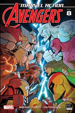 Marvel Action Avengers 8 – Matthew K. Manning – Marmara Çizgi kitap kapağı