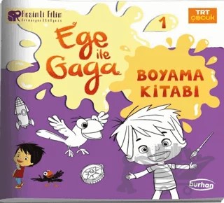 Ege İle Gaga Boyama Kitabı 1 – Kolektif – Burhan Yayınları kitap kapağı