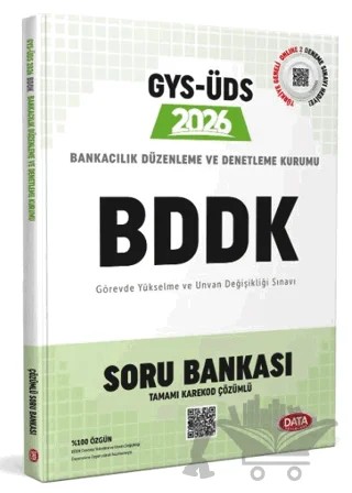 Bankacılık Düzenleme ve Denetleme Kurumu (BDDK) 2026 GYS-ÜDS Soru Bankası (Tamamı Karekod Çözümlü) – Kolektif – Data Yayınları kitap kapağı