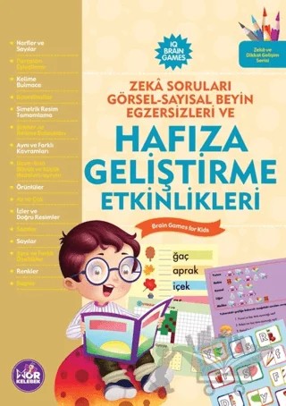 Hafıza Geliştirme Etkinlikleri – Ferhat Çınar – Mor Kelebek kitap kapağı