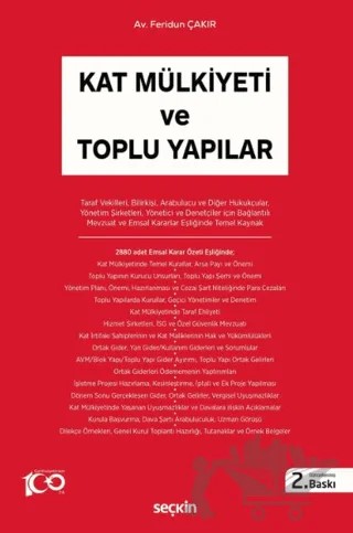 Kat Mülkiyeti ve Toplu Yapılar – Feridun Çakır – Seçkin Yayıncılık kitap kapağı