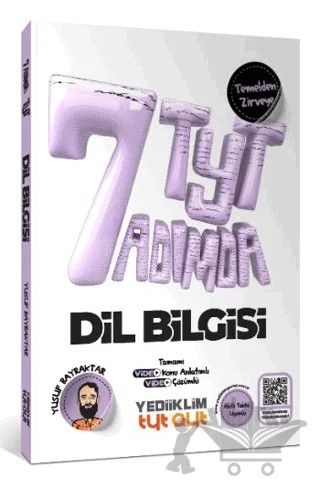 TYT Yedi Adımda Temel Dil Bilgisi Video Konu Anlatımlı Video Çözümlü Soru Bankası – Yusuf Bayraktar – Yediiklim Yayınları kitap kapağı