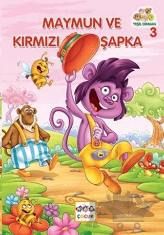 Maymun ve Kırmızı Şapka – Muhammed Kasımi – Nar Çocuk kitap kapağı