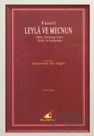Leyla ve Mecnun – Fuzûlî – Yelkenli Yayınevi kitap kapağı