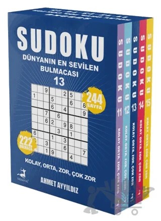 Sudoku Dünyanın En Sevilen Bulmacası 5 Kitap Set – Ahmet Ayyıldız – Olimpos Yayınları kitap kapağı