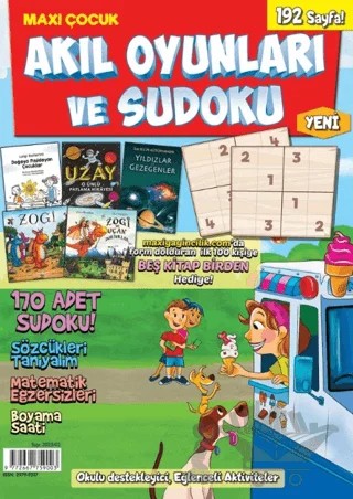 Maxi Çocuk Akıl Oyunları ve Sudoku 11 – Bertan Kodamanoğlu – Maxi Yayıncılık kitap kapağı