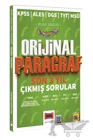 2025 KPSS ALES DGS TYT MSÜ Klas Serisi Orijinal Paragraf Son 3 Yıl Çıkmış Sorular – Kolektif – Yargı Yayınevi kitap kapağı