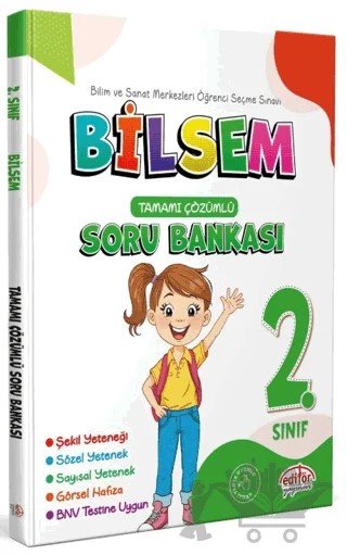 2. Sınıf Bilsem Çözümlü Soru Bankası – Kolektif – Editör Yayınevi kitap kapağı