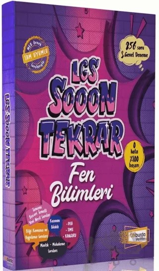 8. Sınıf LGS Sooon Tekrar Fen Bilimleri – Kolektif – ONburda Yayınları kitap kapağı