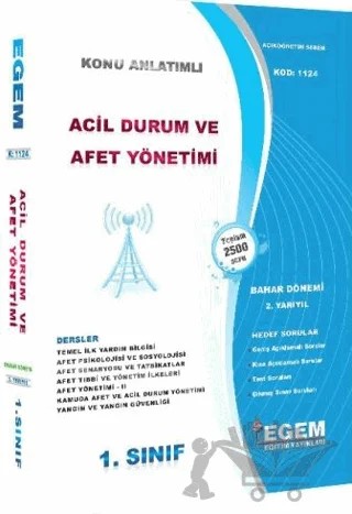 1. Sınıf 2. Yarıyıl Acil Durum Ve Afet Yönetimi – Kolektif – Egem Eğitim Yayınları kitap kapağı