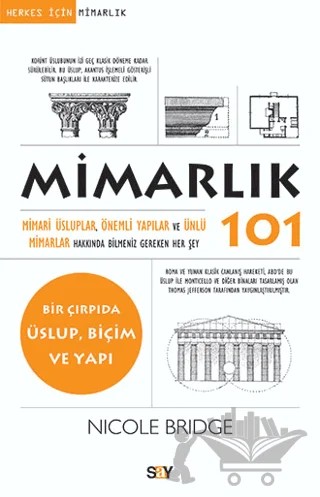 Mimarlık 101 – Nicole Bridge – Say Yayınları kitap kapağı