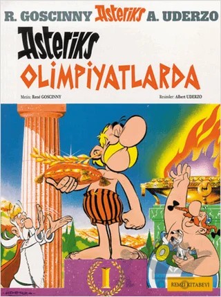 Asteriks Olimpiyatlarda – Rene Goscinny – Remzi Kitabevi kitap kapağı