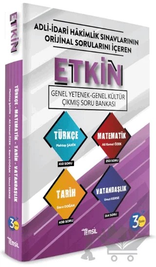 Etkin Genel Yetenek Genel Kültür Çıkmış Soru Bankası – Umut Kerse, Emre Doğan, Mehtap Şahin, Ali Kemal Özek – Temsil Kitap kitap kapağı