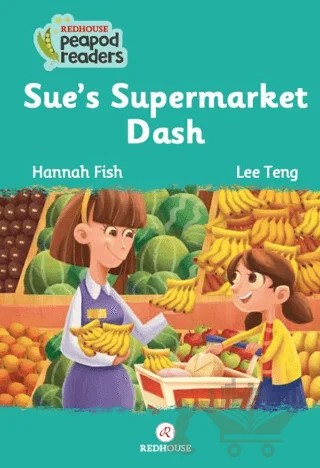 Sue’s Supermarket Dash – Hannah Fish – Redhouse Yayınları kitap kapağı