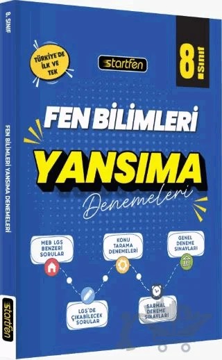 8. Sınıf Fen Bilimleri Yansıma Denemeleri – Kollektif – Startfen Yayınları kitap kapağı