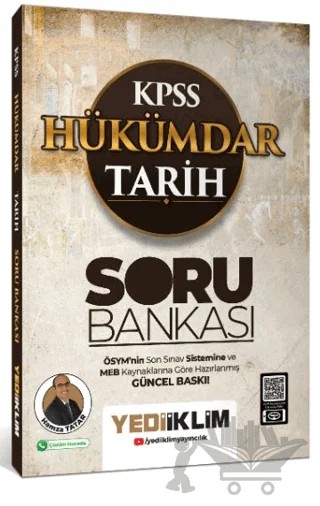 KPSS Tarih Hükümdar Soru Bankası – Hamza Tatar – Yediiklim Yayınları kitap kapağı