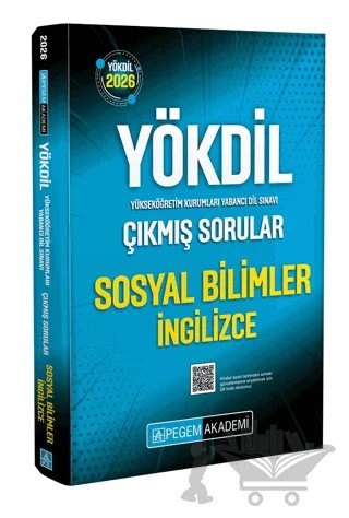 2026 YÖKDİL Sosyal Bilimler İngilizce Çıkmış Sorular – Kolektif – Pegem Akademi Yayıncılık kitap kapağı