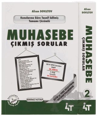 Muhasebe Çıkmış Sorular 2 Cilt – Kolektif – 4T Yayınları kitap kapağı