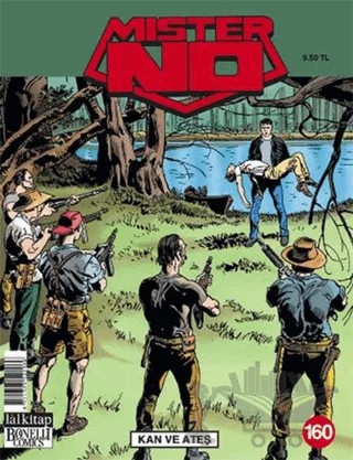 Mister No Sayı: 160 Kan ve Ateş – Lal Kitap kitap kapağı