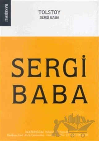 Sergi Baba – Lev Nikolayeviç Tolstoy – Multilingual Yabancı Dil Yayınları kitap kapağı