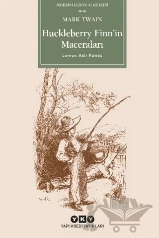 Huckleberry Finn’in Maceraları – Mark Twaın – Yapı Kredi Yayınları kitap kapağı