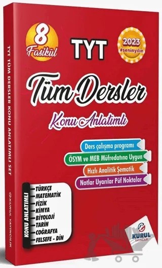 TYT Tüm Dersler 8 Fasikül Konu Anlatımlı – Kolektif – Kurul Yayıncılık kitap kapağı