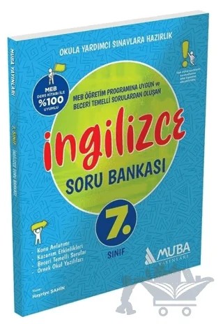 7. Sınıf İngilizce Soru Bankası – Hayriye Şahin – Muba Yayınları kitap kapağı