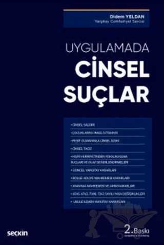 Cinsel Suçlar – Didem Yeldan – Seçkin Yayıncılık kitap kapağı