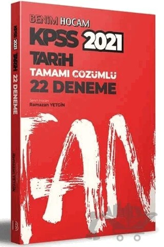 KPSS Tarih Tamamı Çözümlü 22 Deneme – Ramazan Yetgin – Benim Hocam Yayınları kitap kapağı