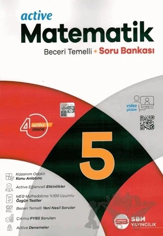 5. Sınıf Matematik Active Soru Bankası – Kolektif – SBM Yayıncılık kitap kapağı