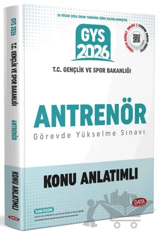 T.C. Gençlik ve Spor Bakanlığı Antrenör GYS Konu Anlatımlı – Kolektif – Data Yayınları kitap kapağı