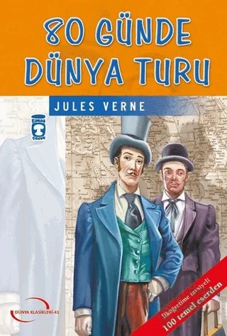 80 Günde Dünya Turu – Jules Verne – Timaş Çocuk kitap kapağı