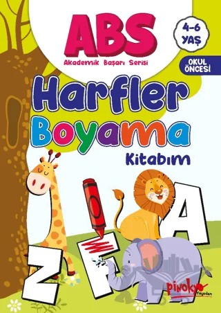 ABS 4-6 Yaş Harfler Boyama Kitabım – Buçe Dayı – Pinokyo Yayınları kitap kapağı
