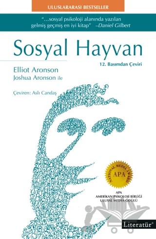 Sosyal Hayvan – Elliot Aronson, Joshua Aronson – Literatür Yayıncılık kitap kapağı