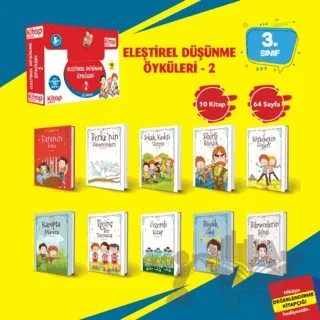 Eleştirel ve Yaratıcı Düşünme Öyküleri - 2 (10 Kitap - Etkinlik Testi - Değerlendirme Testi) – Ali Irmak – Kitap Kulübü Çocuk Yayınları kitap kapağı