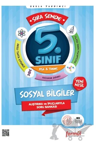 Sıra Sende 5. Sınıf Sosyal Bilgiler Soru Bankası – İbrahim Ağdan – Formül Yayınları kitap kapağı