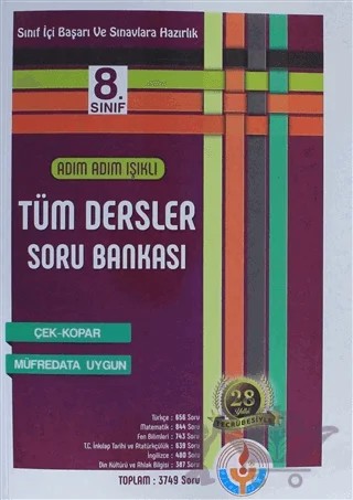 8. Sınıf Adım Adım Işıklı Tüm Dersler Soru Bankası – Kolektif – Bilal Işıklı Yayınları kitap kapağı