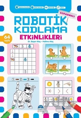 Koparmalı Robotik Kodlama Etkinlikleri - 4 – Başar Ataç, Halime Ataç – Martı Çocuk Yayınları kitap kapağı